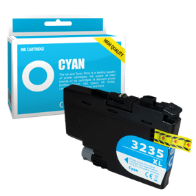Cartouche d'encre compatible - BROTHER LC3235XLC - cyan - (LC3235XLC) - grande capacité