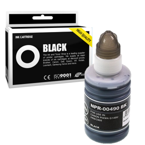 Cartouche d'encre compatible - CANON GI490BK - noir - (0663C001)