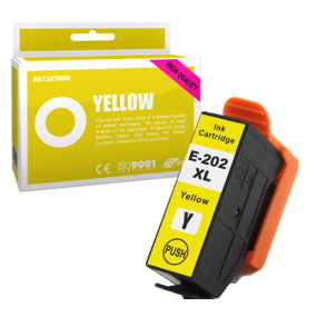 Cartouche d'encre compatible - EPSON 202XL - jaune - (C13T02H44010) - grande capacité