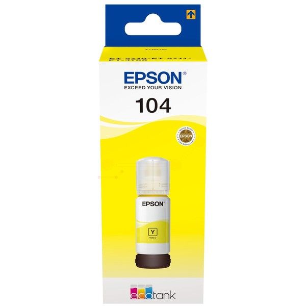 Bouteille d'encre originale - EPSON 104 - jaune - (C13T00P440)