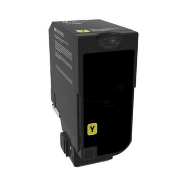 Toner compatible - LEXMARK 74C2HY0 - jaune - (74C2HY0) - Grande capacité