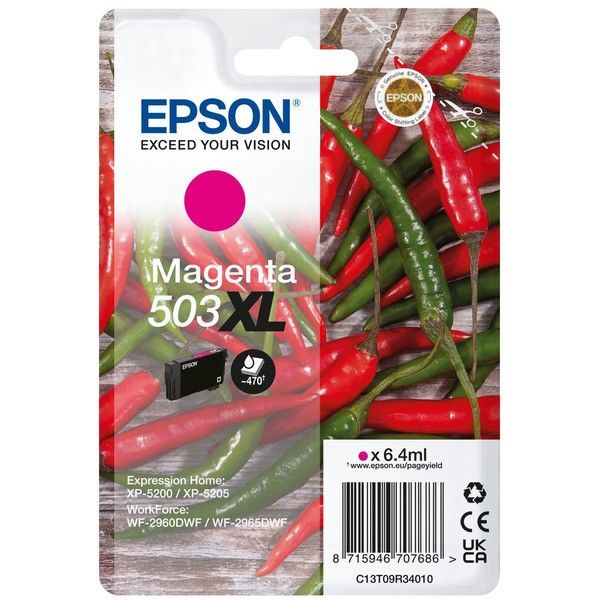 Cartouche d'encre originale - EPSON 503XL - magenta - (C13T09R34010) - grande capacité