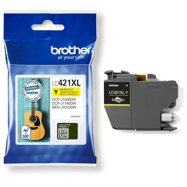 Cartouche d'encre originale - BROTHER LC421XLY - jaune - (LC-421XL-Y) - grande capacité