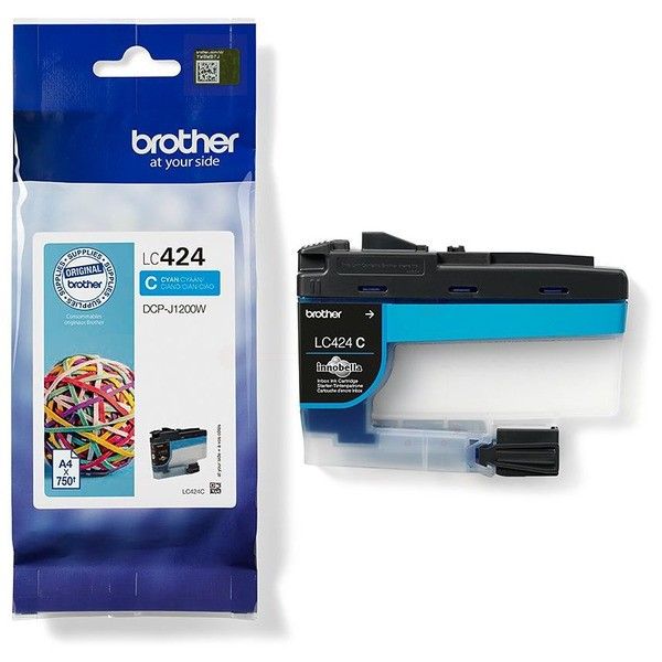 Cartouche d'encre originale - BROTHER LC424C - cyan - (LC-424-C)