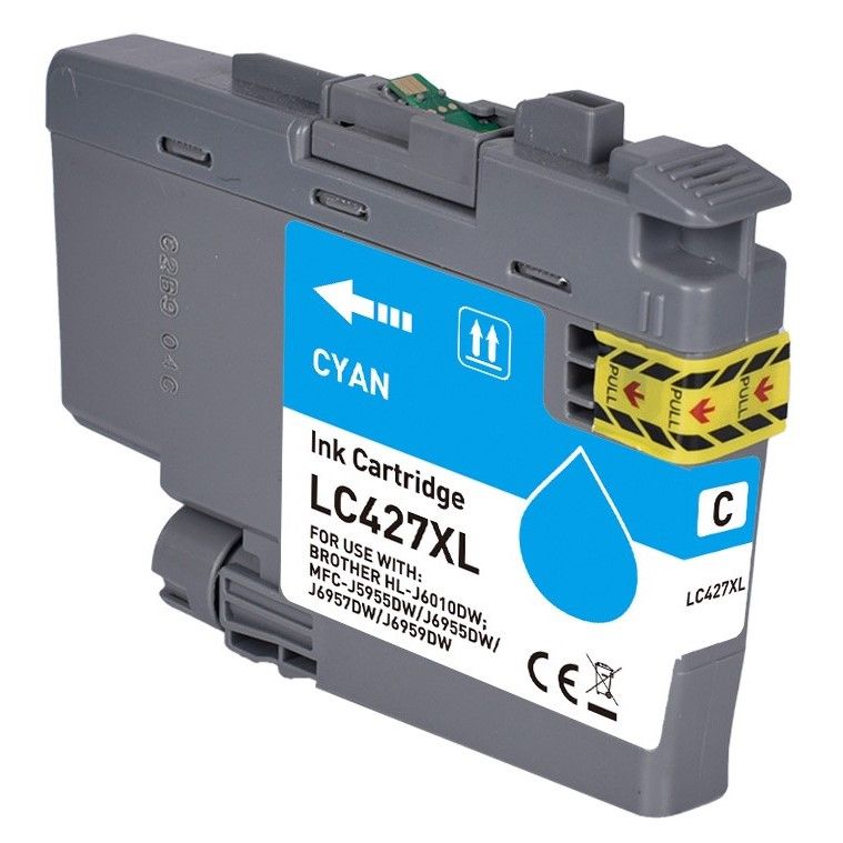 Cartouche d'encre compatible - BROTHER LC427XLC - cyan - (LC-427XL-C) - grande capacité