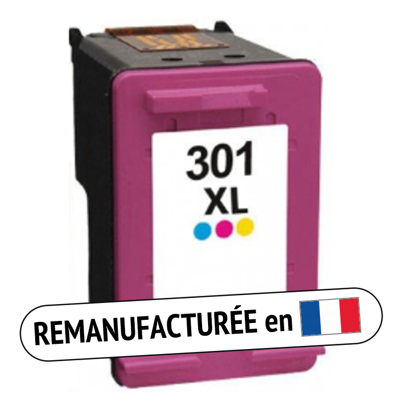 Cartouche d'encre compatible - HP 301XL - couleur - (CH564EE) - grande capacité