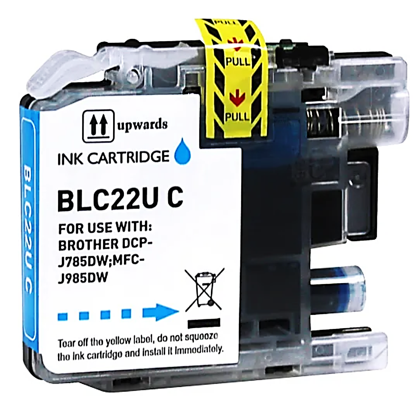 Cartouche d'encre compatible - BROTHER LC22UC - cyan - (LC22UC)
