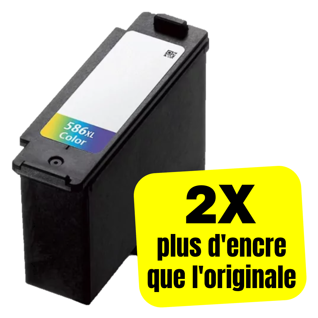 Cartouche d'encre compatible - CANON 586XL - couleur - (6226C001) - grande capacité